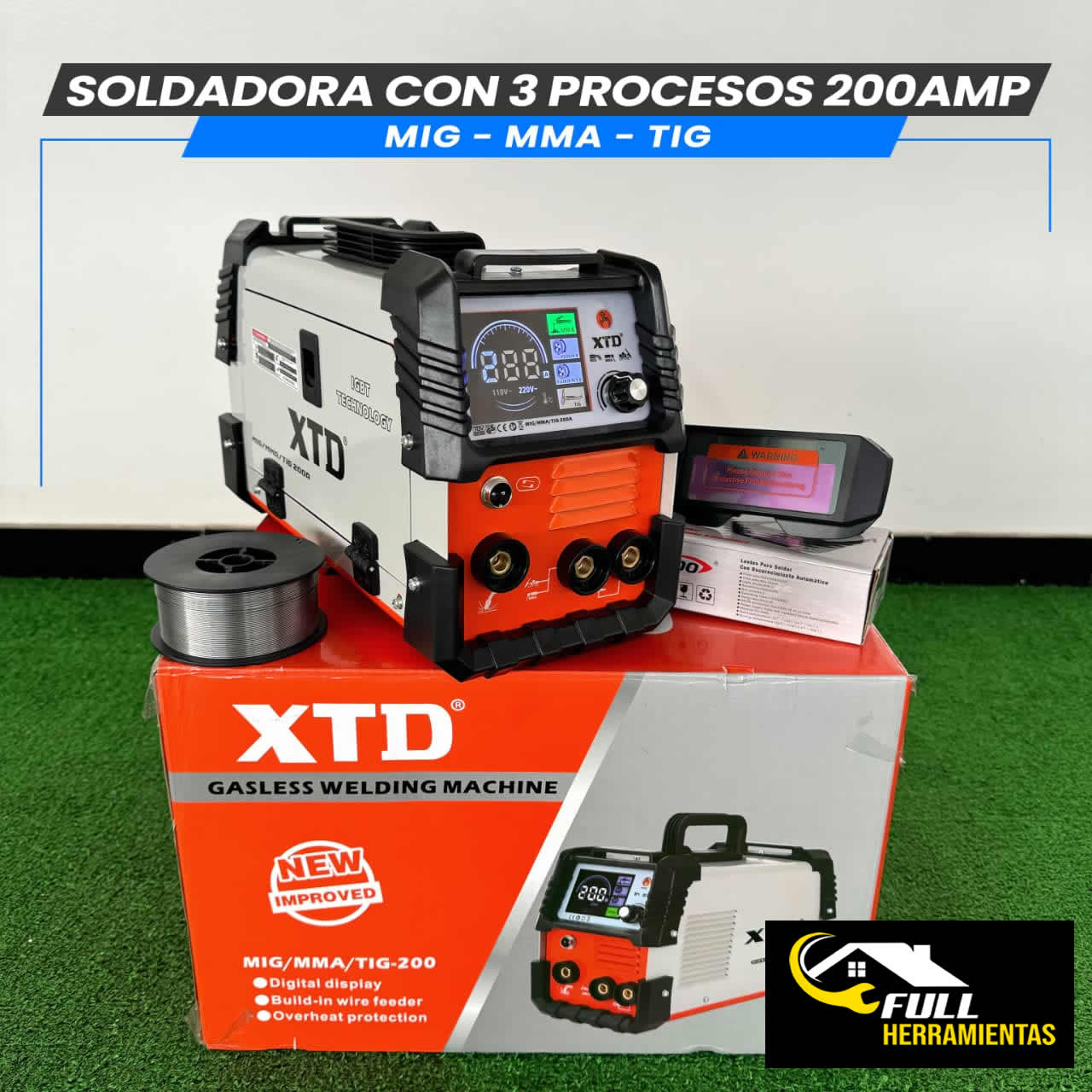 SOLDADORA MULTI PROCESO 200 AMP XTD