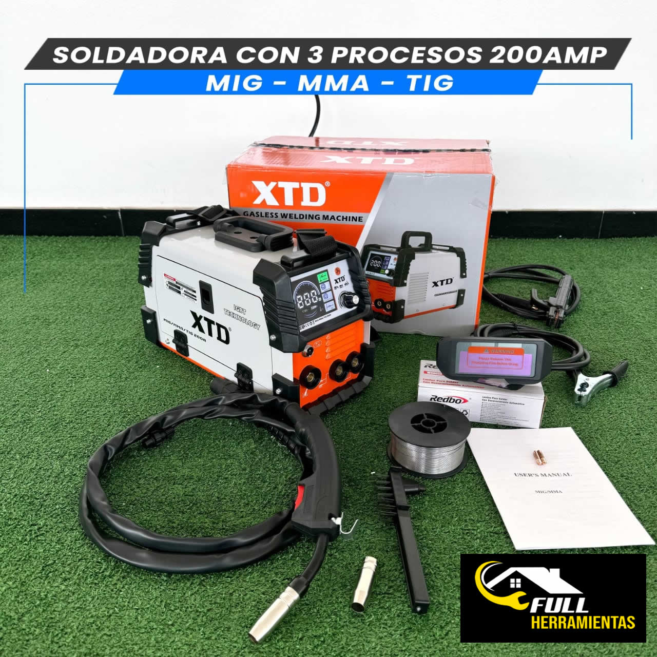 SOLDADORA MULTI PROCESO 200 AMP XTD